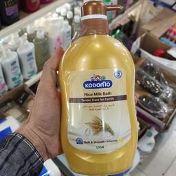 شامپو خانواده کودومو ترکیبات غنی و مغذی جوانه گندم  و ویتامین E و شیر طبیعی تحت لیسانس ژاپن
