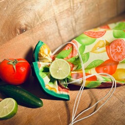 کیسه ی میوه و سبزیجات پارچه ای در رنگ ها و طرح های متنوع