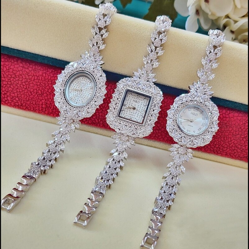 ساعت نقره زنانه جدیدترین مدل بازار جواهرات همراه فاکتور معتبر بهترین هدیه