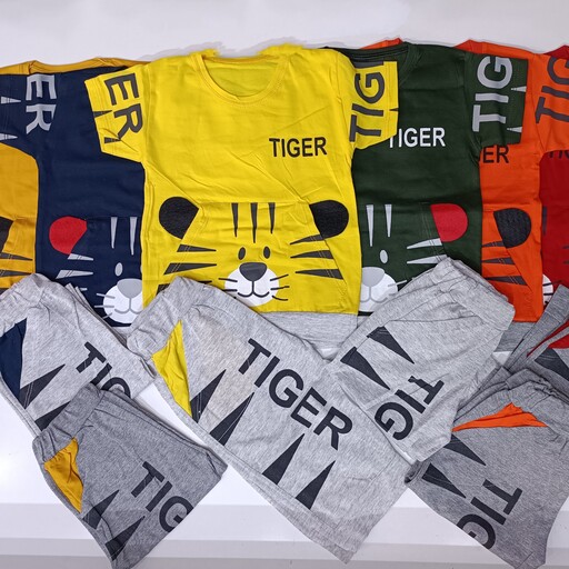 تیشرت شلوارک پسرانه طرح TIGER