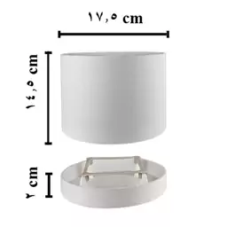 گلدان مدل استوانه ای (سایز 17.5در16.5) گلدان پلیمری سفید رنگ (گلدان سفید، گلدان لاکچری، گلدان استوانه ای، گلدان مهرنی )