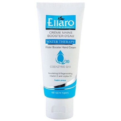 کرم دست آبرسان و تقویت کننده حاوی کوآنزیم Q10 الاروEllaro water booster hand cream With Q10