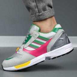 کتونی مردانه آدیداس طوسی سبز  Adidas Zx8000  سایز 41تا44