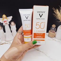 کرم ضد آفتاب رنگی جوانساز و ضد لک ویشی کاپیتال سولیل ویشی VICHY SPF50 کد 1826