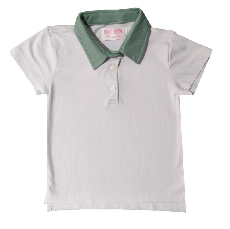پلوشرت بچه گانه پسرانه تابستانه رنگ سفید سایز 92 مناسب برای 18 الی 24 ماه کد 999934