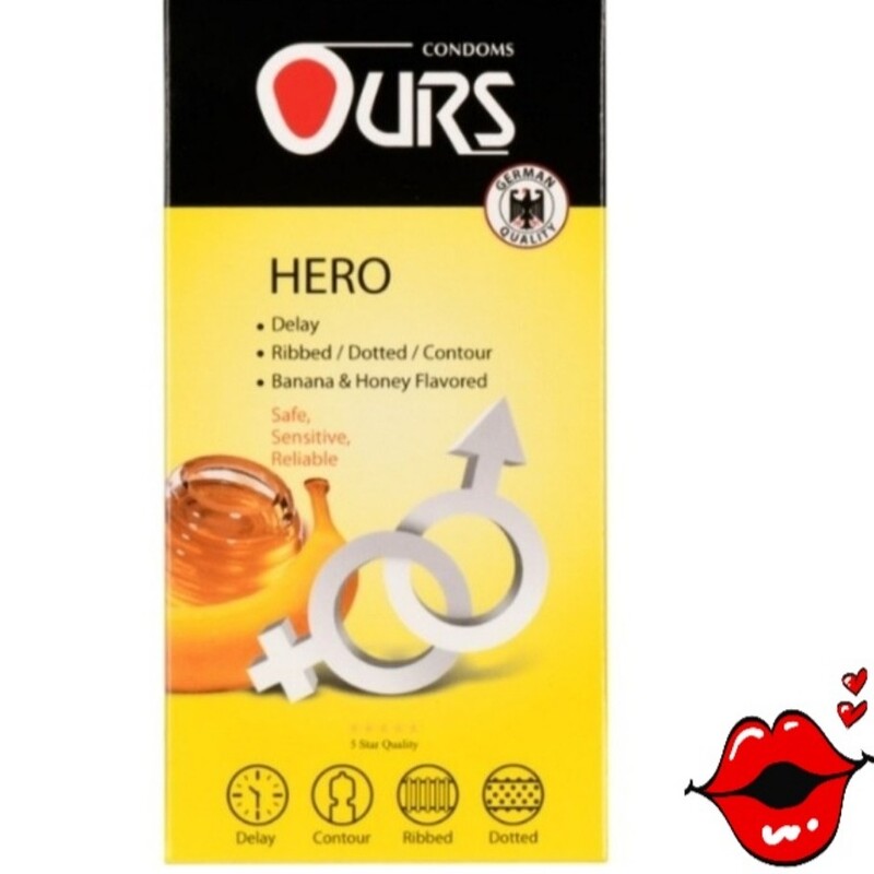 کاندوم OURS مدل HERO بسته 3عددی