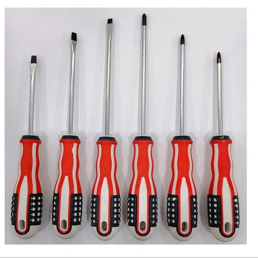 پیچ گوشتی مدل اچ اس مدل SCREWDRIVER بسته 6 عددی