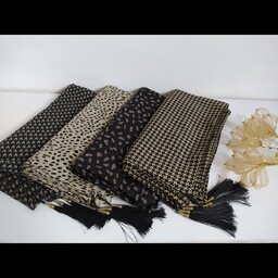 روسری نخی چاپ خیس دور دوخت منگوله دار قواره تقریبا 130در طرحهای متنوع(ارسال رایگان خرید بالای 500)