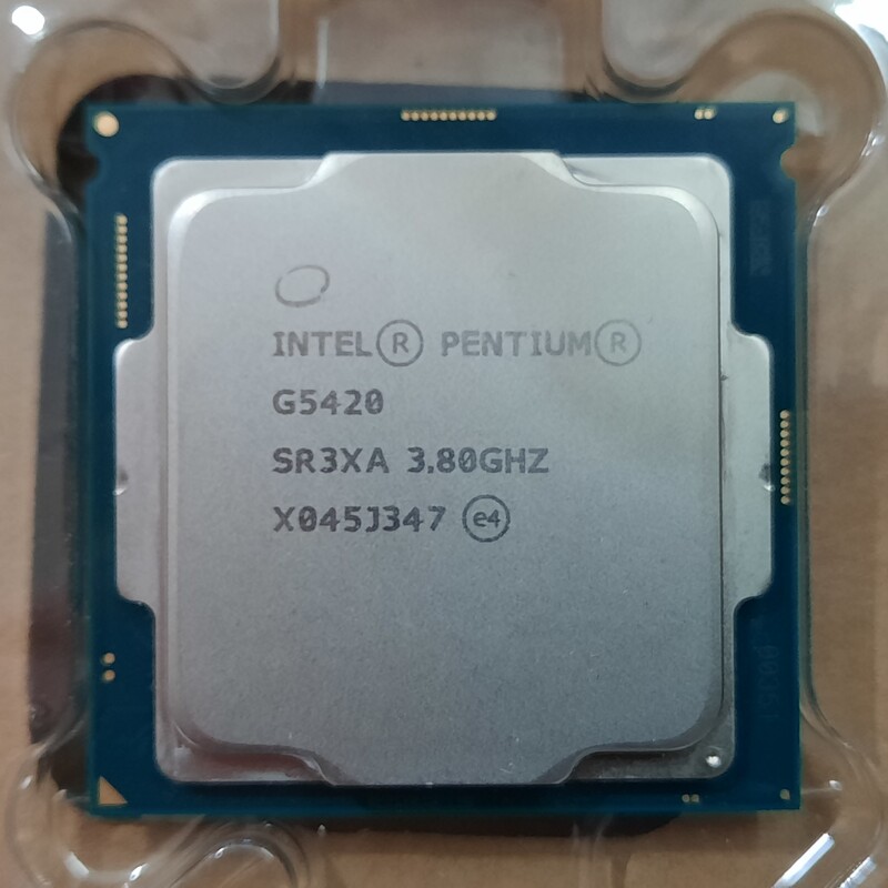 سی پی یو نو Pentium Gold G5420 با فن اورجینال