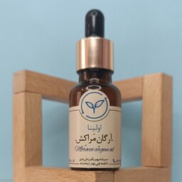 روغن ارگان مراکش خالص و طبیعی اولینا(مراکشی اصل) جذب سریع وبالا خاصیت ابرسانی عمیق پوست و مو 20ml ارگان