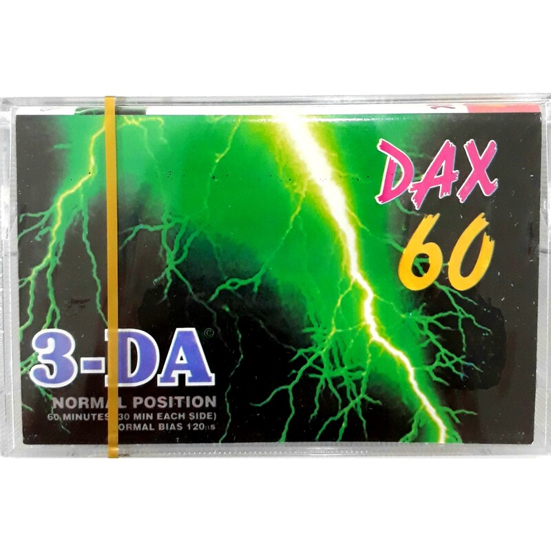 نوار کاست خام  60  دقیقه  نوستالژیک dena  دنا   سری معروف    DAX   3-DA   رنگ  مشکی  آکبند و نو