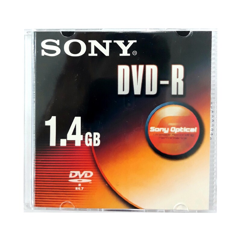 مینی دی وی دی Mini DVD - R سونی 1.4GB قابدار باسلفون