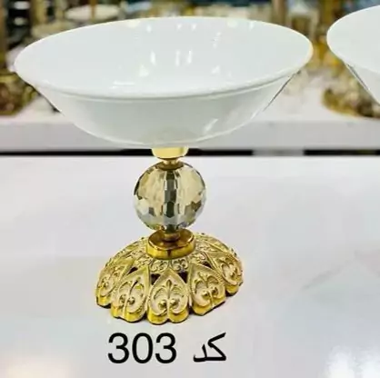 شکلات خوری گرد پایه دار سایز کوچک کد303