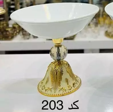 شکلات خوری گرد پایه دار سایز کوچک کد203