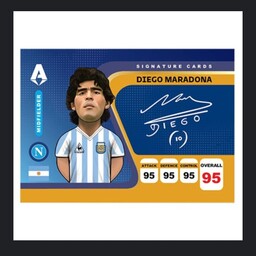 کارت کیمدی امضایی مارادونا 