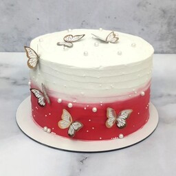 کیک دخترانه ، کیک تولد ، کیک پروانه ای