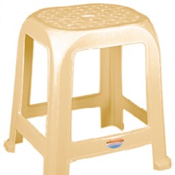 چهارپایه بلند 50 سانتی مارک ناصر پلاستیک (Naser)(رنگ سفید، وانیلی)