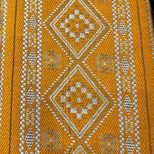 نوار پارچه ای زرد سنتی بلوچی 