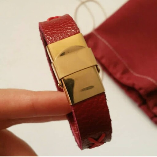 دستبند چرم طبیعی دستدوز زنانه و مردانه 