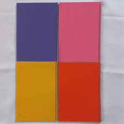 دفتر مشق سیمی 50 برگ جلد طلقی رنگی، کاغذ با کیفیت (یک جلد)