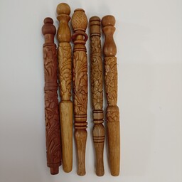 خودکار چوبی از جنس چوب گردو و گلابی منبت شده