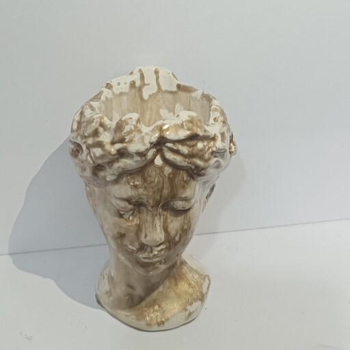 گلدان کوچک سنگ مصنوعی دختر رومی 