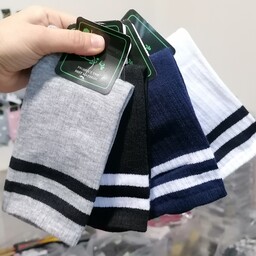 جوراب ورزشی دوربع  اسپرت مردانه زنانه سایز 34الی 48 رنگبندی کامل 