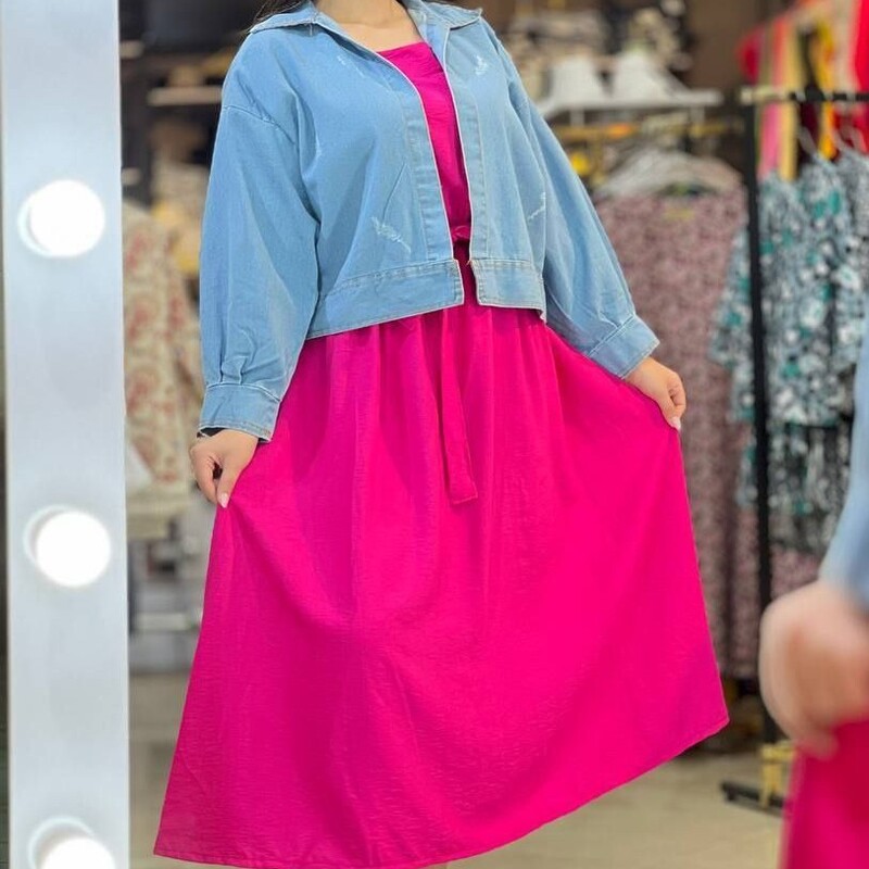 کت سارافون خنک و تابستونی فری سایز تا 46 در رنگهای شاد و متنوع