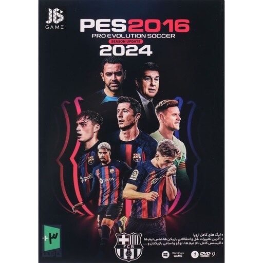 بازی کامپیوتری PES 2016 به همراه آپدیت فصل 2024 از نشر JB.TEAM