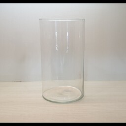استوانه  شیشه ای قطر 10 ارتفاع17 درجه 2(گلدان شیشه ای)(تنگ شیشه ای)