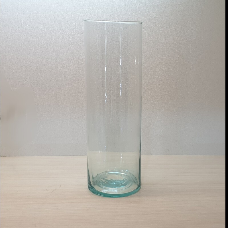 استوانه شیشه ای قطر 6 ارتفاع 20(گلدان شیشه ای)(رز20)