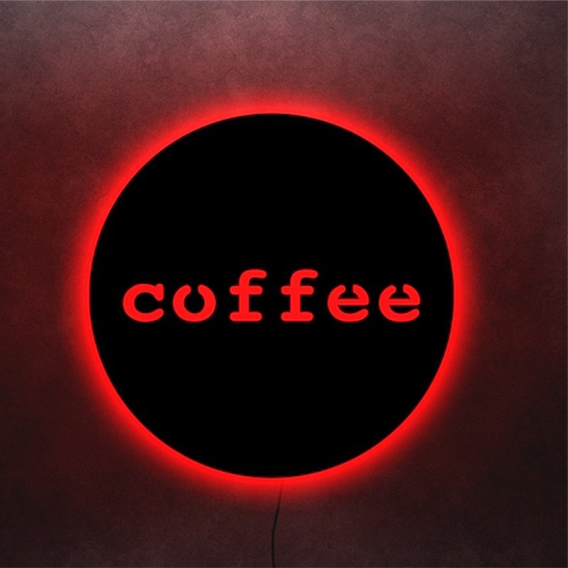 تابلو نوری طرح coffe2