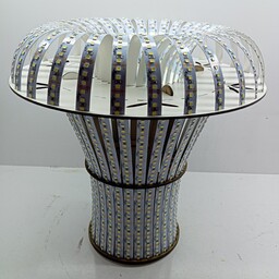 لامپ طرح لوستری دست ساز مدل استوانه رینگی زیر خورشیدی 150 وات رنگ مهتابی