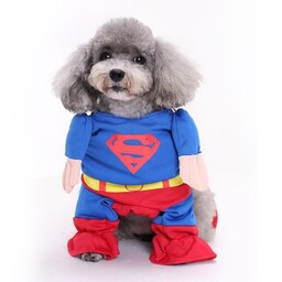 لباس سگ برند DC طرح سوپرمن