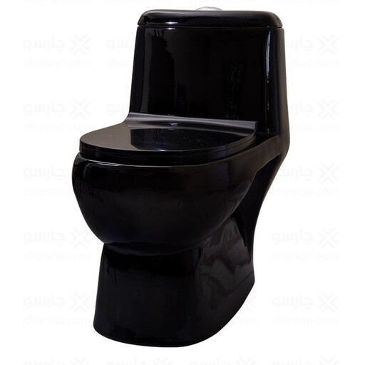 توالت فرنگی گاتریا مدل ساترون مشکی 