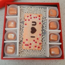 باکس شکلات  شکلات مغزدار ترافل هدیه تولد روز دختر