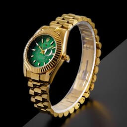 ساعت زنانه رولکس بند استیل صفحه سبز Rolex