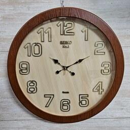 ساعت دیواری چوبی مدل سیکو ( قطر 50 رنگبندی )