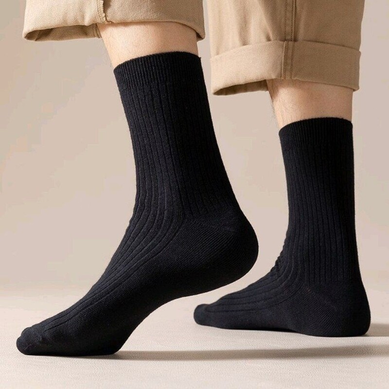 جوراب مردانه ساقدار مشکی کبریتی