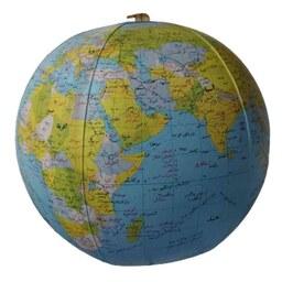 نقشه کره زمین بادی نقشه جغرافیایی بادکنکی آذران تحریرات توپ بادی اسباب بازی آموزشی آموزش و یادگیری زمین شناسی و جغرافیا