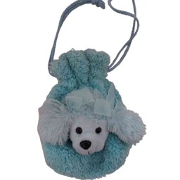 کیف کیوت عروسکی مدل سگ خزی پولیشی فانتزی کیف لوازم آرایشی کیف  بچگانه دخترانه  پسرانه خارجی و وارداتی