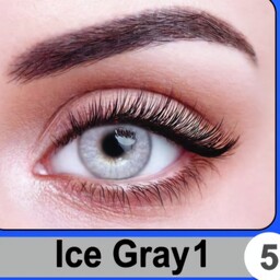 لنز چشم رنگی نیوویژن رنگ طوسی یخی روشن ice gray1