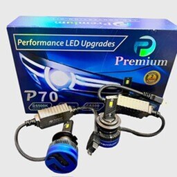 هدلایت P70 Premium با توان 80 وات واقعی پایه H7-H1  دو عدد لامپ سفید باضمانت