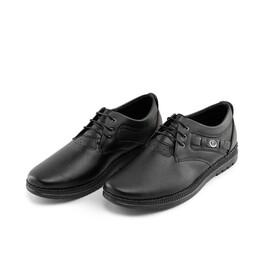 44502  کفش رسمی مردانه چرم مصنوعی مشکی سایز 40 تا 44
