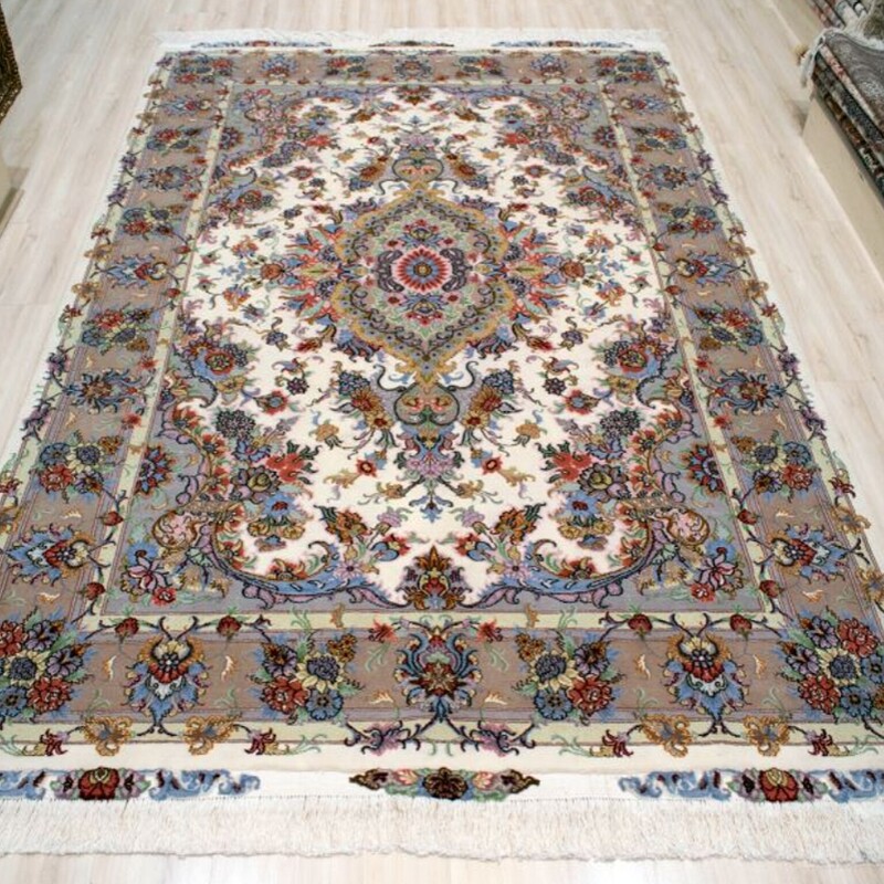فرش دستباف 6 متری طرح خطیبی (حاشیه شکلاتی)