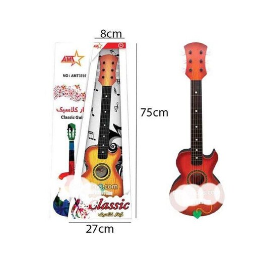 گیتار کلاسیک طرح چوب  اسباب بازی مدل آوا AMT3707