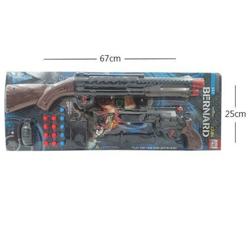 تفنگ برنارد دو کاره روکارتی اسباب بازی مدل 201568