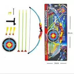 تیر و کمان با دارت روکارتی بزرگ اسباب بازی مدل کاوش
