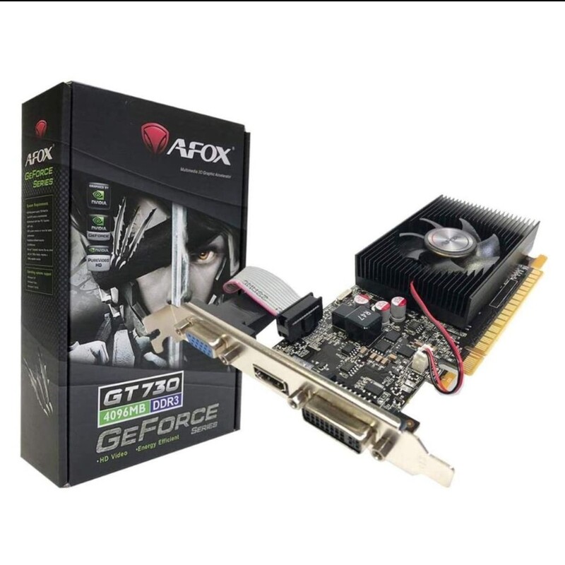 کارت گرافیک Geforce GT730 4Gb برند Afox با 18 ماه گارانتی