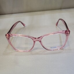 فریم عینک طبی زنانه جینز کلاب صورتی شفاف  مدل 79934